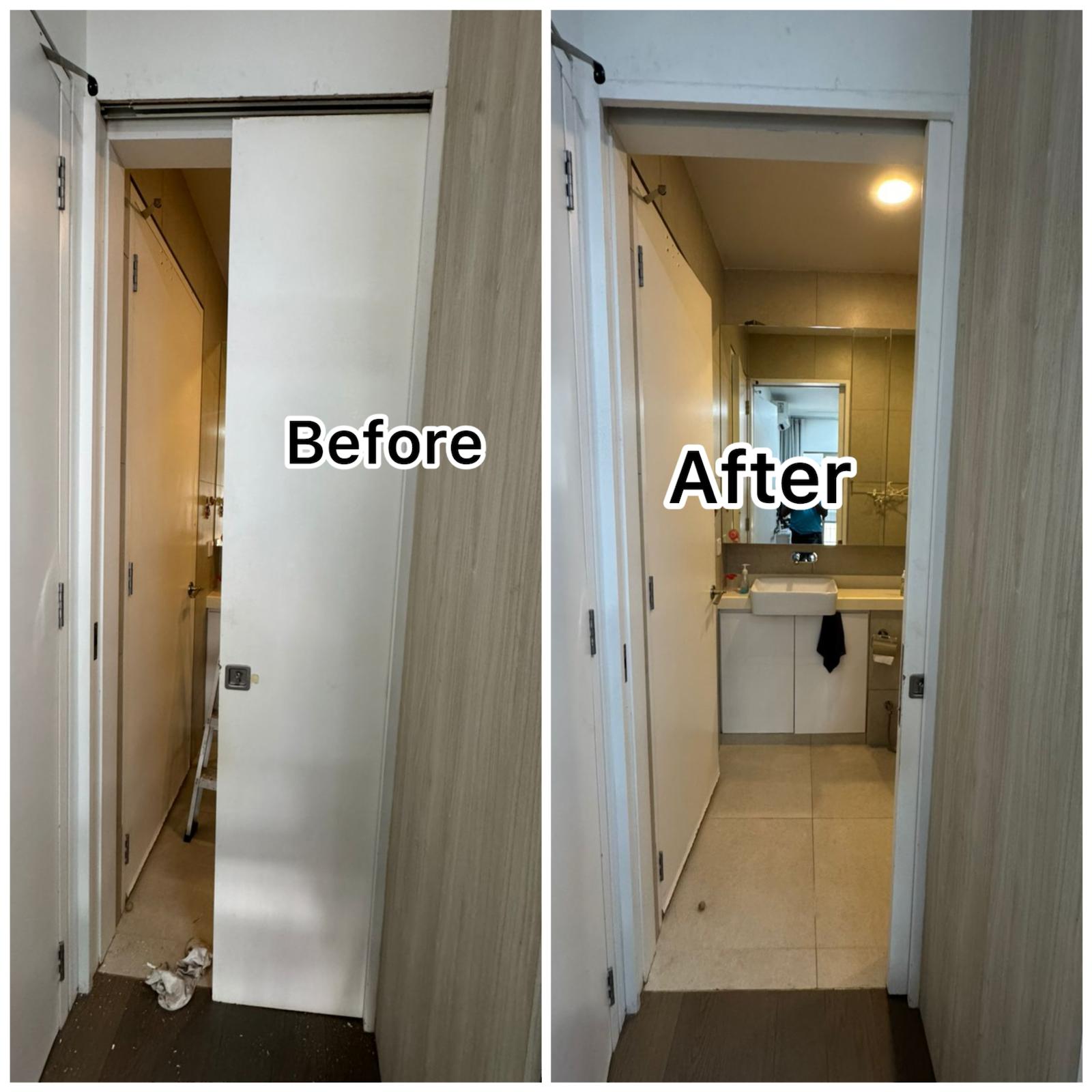 Bathroom Sliding Door Repair Service in Singapore